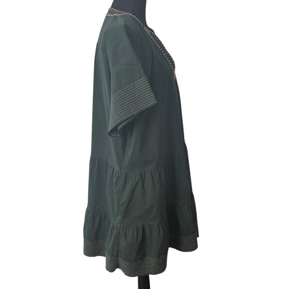 Tuckernuck Pomander Place Tiered Short Sleeve Short Dress Size Large - Picture 3 of 11